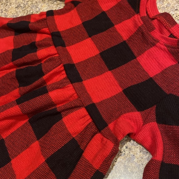 Old Navy Red & Black Checkered Plaid Christmas Holiday Dress 2T - Picture 8 of 14